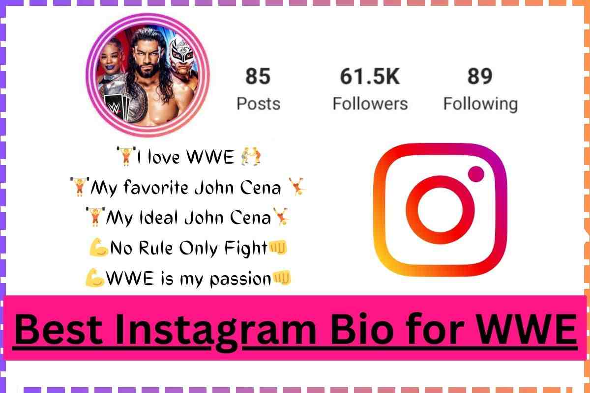WWE Bio for Instagram